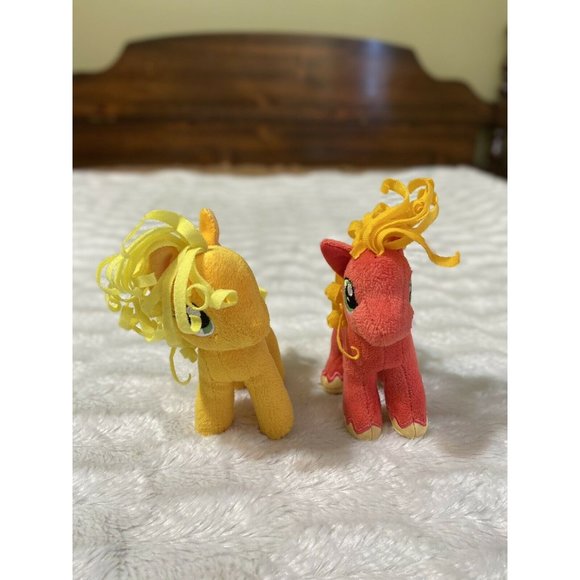 Lot Of 2 My Little Pony Plush Apple Jack Ty  Big Macintosh 6 " - Picture 2 of 8